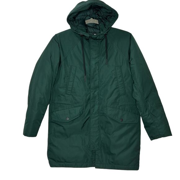 Everlane The ReNew Long Parka Coat Sacrab Green Men's Medium NWT Primaloft - Picture 4 of 16